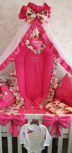 Load image into Gallery viewer, Baby bedding 90X50 personalised by embroidery
