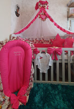 Load image into Gallery viewer, Baby bedding 90X50 personalised by embroidery
