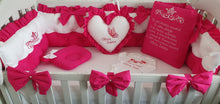 Load image into Gallery viewer, Luxury baby bedding 120x60 

Personalised by embroidery 100% cotton
