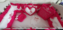 Load image into Gallery viewer, Luxury baby bedding 120x60 

Personalised by embroidery 100% cotton
