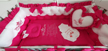 Load image into Gallery viewer, Luxury baby bedding 120x60 

Personalised by embroidery 100% cotton
