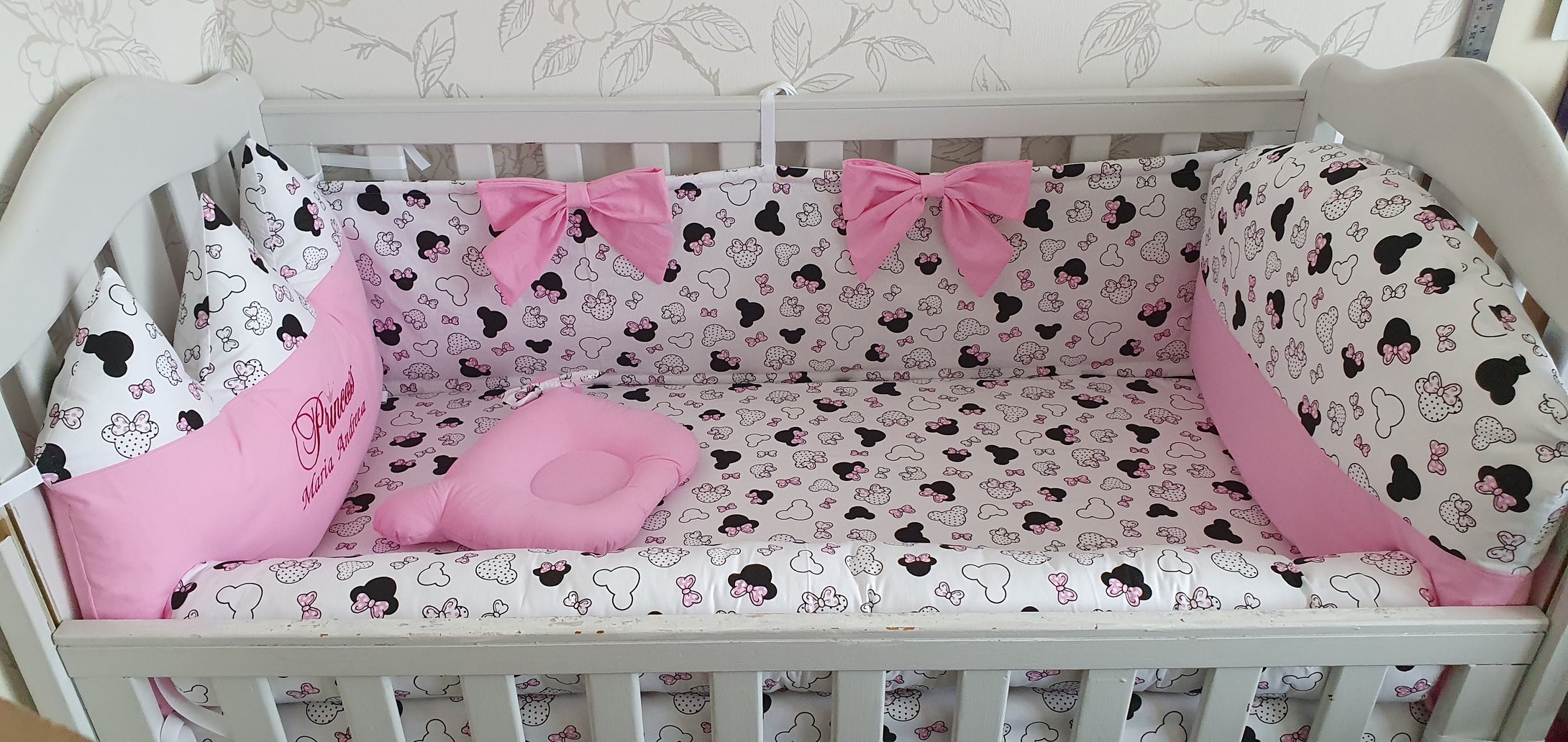 Baby bedding 120x60 personalised by embroidery