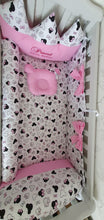 Load image into Gallery viewer, Baby bedding 120x60 personalised by embroidery
