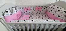 Load image into Gallery viewer, Baby bedding 120x60 personalised by embroidery
