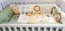 Load image into Gallery viewer, Baby bedding 120x60 personalised by embroidery
