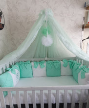 Load image into Gallery viewer, Luxury baby bedding 120x60, personalised by embroidery
