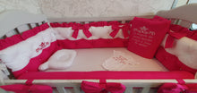 Load image into Gallery viewer, Luxury baby bedding 120x60 

Personalised by embroidery 100% cotton
