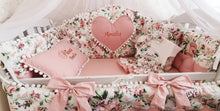 Load image into Gallery viewer, Luxury baby bedding 140x70 personalised by embroidery
