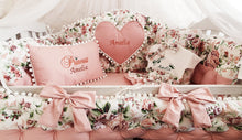 Load image into Gallery viewer, Luxury baby bedding 140x70 personalised by embroidery
