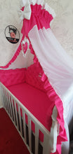 Load image into Gallery viewer, Luxury baby bedding 120x60 personalised by embroidery, 100% cotton
