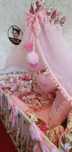 Load image into Gallery viewer, Luxury baby bedding 140x70 personalised by embroidery

